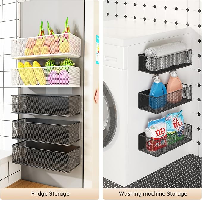 Magnetic Shelf for Washing Machine, Washer Dryer Shelf, Magnetic Lint Bin for - Image 7