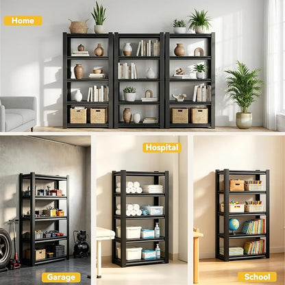 SAWJEC 5-Tier Metal Shelving, Versatile Shelf - Image 3