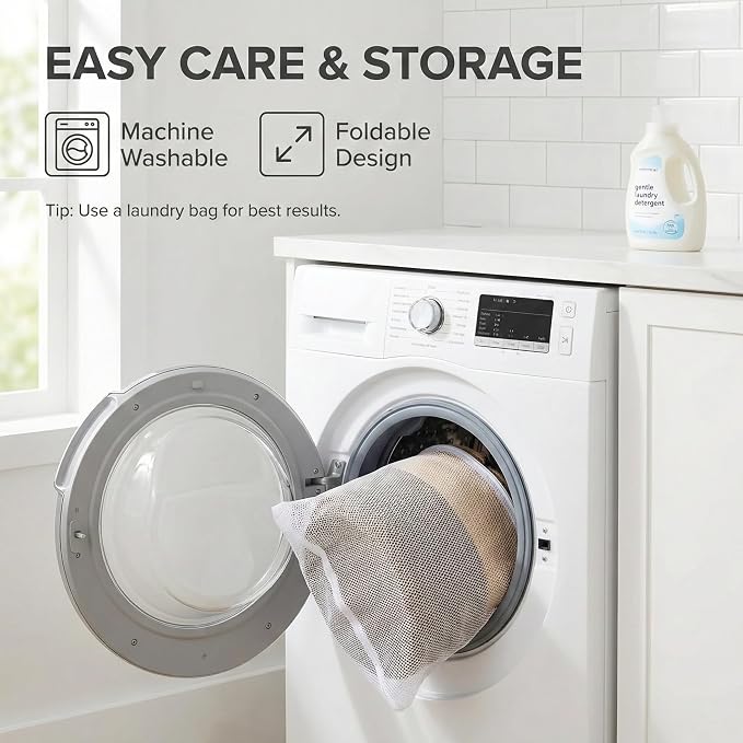 JMvicyroam 115L Extra Large Machine Washable Cotton Rope Blanket Basket | - Image 5
