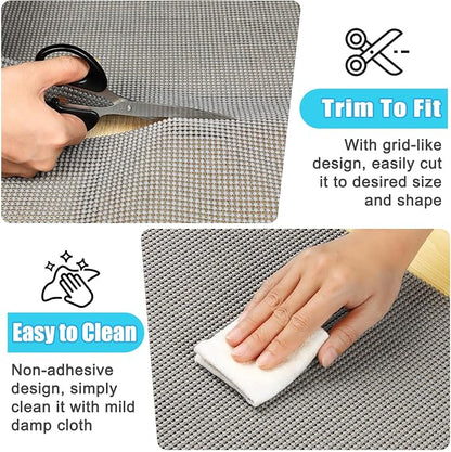 Songrey Non-Adhesive Drawer and Shelf Liner, 12IN x 20FT Non Slip Cabinet Liners - Image 5