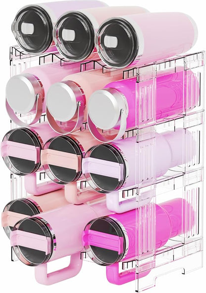 Yieach Stackable Water Bottle Organizer - Image 9