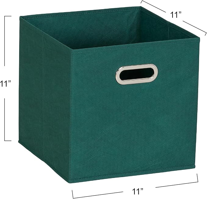 Household Essentials Foldable Fabric Storage Cubes 6-Pack – 11x11x11 Stackable - Image 2