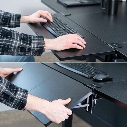 VIVO Black Clamp-on 30 x 12 in Desk Extender, DESK-EXT30 | Foldable, Wrist - Image 6
