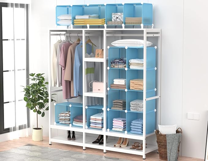 HOMIDEC Cube Storage Organizer 16-Cube Closet Organizer, Portable Closet - Image 4