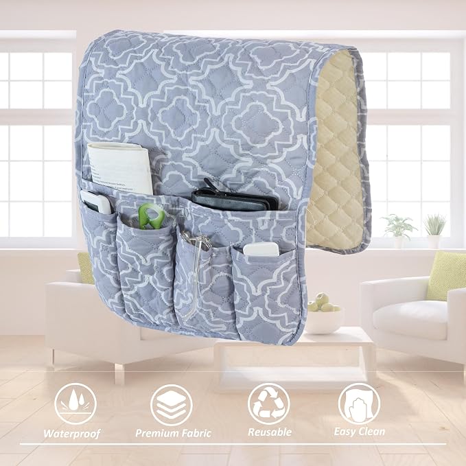 Armchair Caddy for Couch Remote Control Holder Premium Durable Non-slip Sofa - Image 5