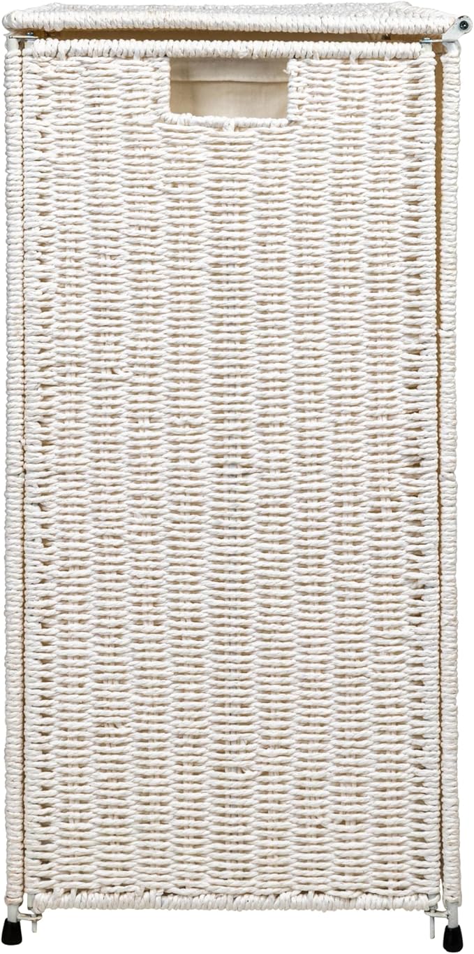 Household Essentials 3 Compartment Laundry Sorter, Wicker Laundry Sorter - Image 6