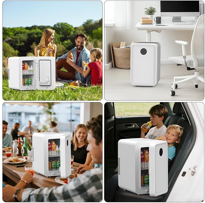 13L/22L Mini Fridge for Bedroom, Non-condensing Small Skincare Fridge, 110V/12V - Image 8