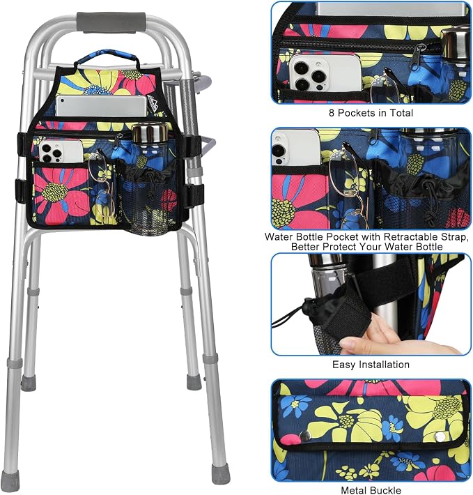 supregear Walker Side Bag, Storage Pouch w/Cup Holder - Image 4
