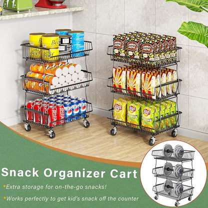 OKZEST Pantry Organizers and Storage Cart - Image 8
