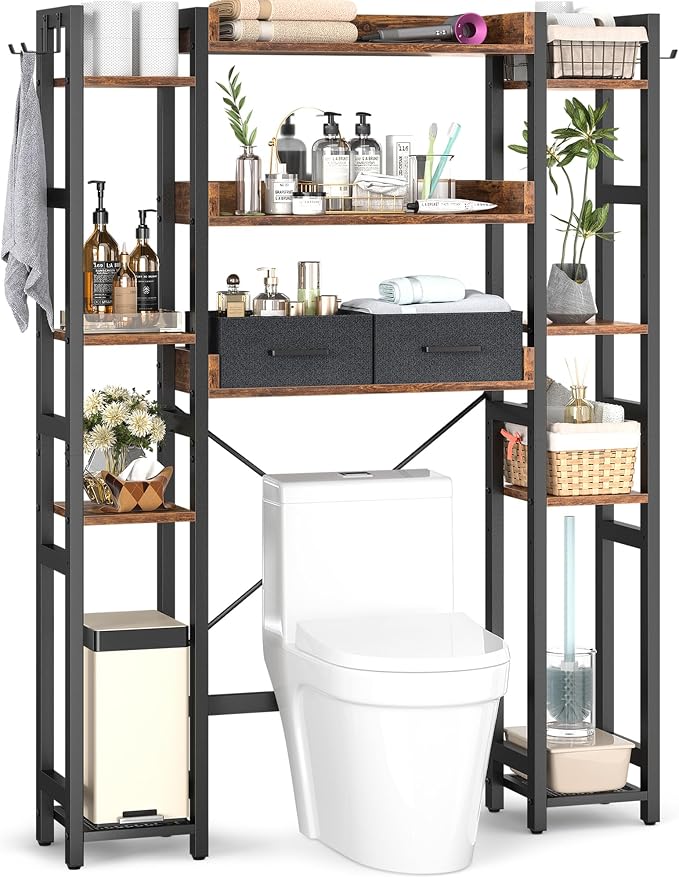 Over The Toilet Storage with 2 Drawers by Besiost