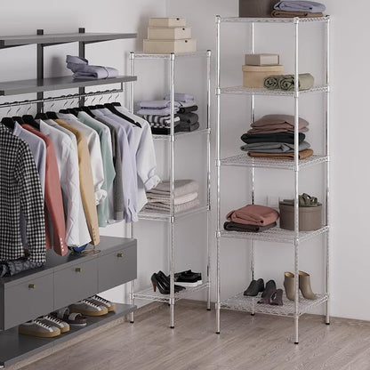 24" Deep x 24" Wide x 86" Height Wire Shelving Kit | 5-Tier | NSF Commercial - Image 5