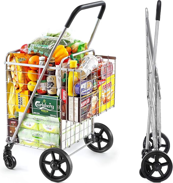 Wellmax Foldable Shopping Cart by Wellmax