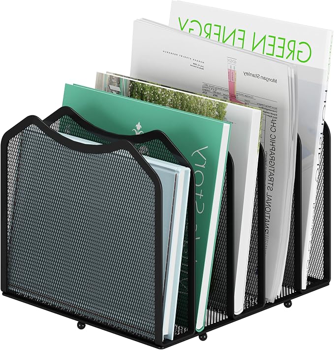 Simple Trending 5-Section Vertical File Organizer, Save Space, File Sorter - Image 2