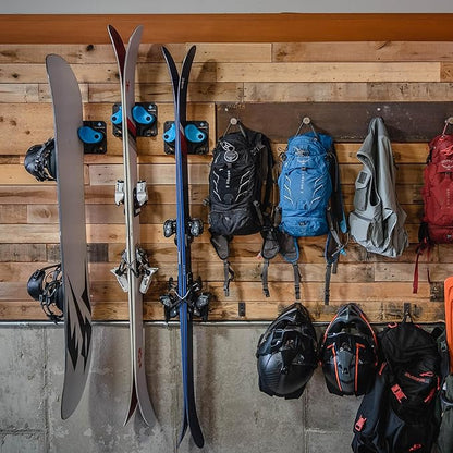 Gravity Grabber Ultimate Ski & Snowboard Wall Storage Rack - Image 8
