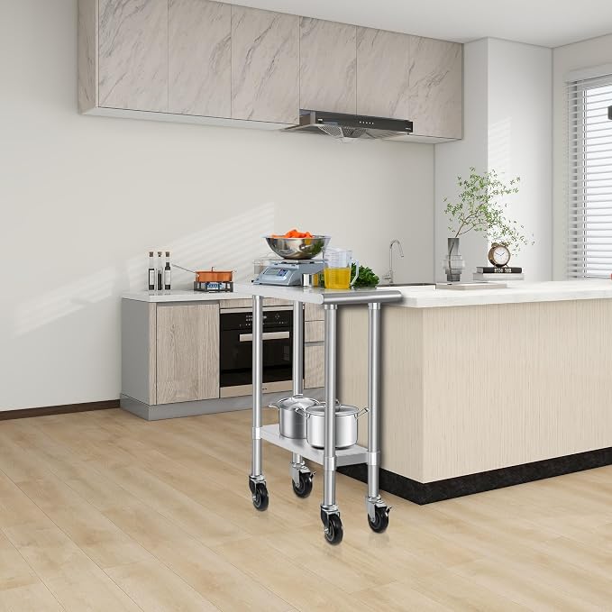 HARDURA Stainless Steel Commercial Table Prep & Work Table - Image 2