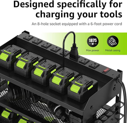 HUPBIPY Modular Power Tool Organizer Wall Mount Drill Holder Garage Shelf | 4 - Image 6