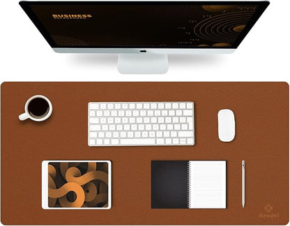 K KNODEL Large Office Leather Desk Mat, Mouse and Keyboard Pad, Computer and by K+KNODEL