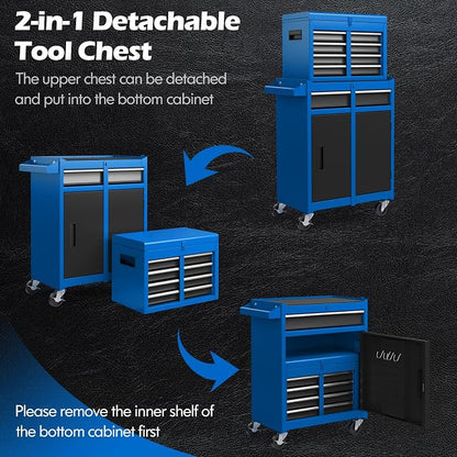 Goplus Tool Chest, 5-Drawer Rolling Cabinet - Image 4