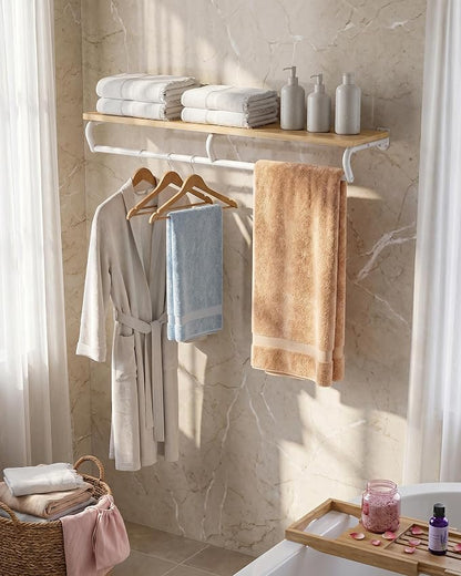 CHOEZON Wall Mounted Clothes Rack, Metal Garment Rack - Image 4