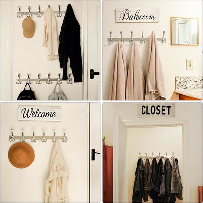 Dseap Coat Rack Wall Mount 2.0 Pro: 24” Long, 3X Tougher, Heavy Duty Stainless - Image 6