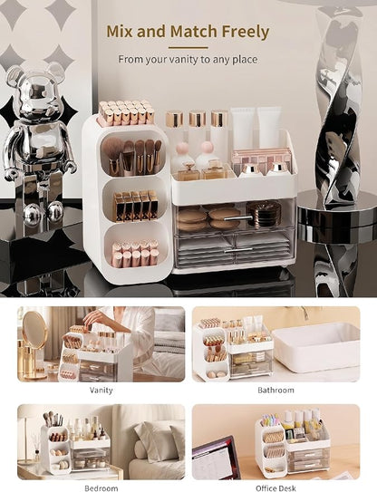 Booklov Makeup Organizer for Vanity, Large Capacity Cosmetic Display Case - Image 8
