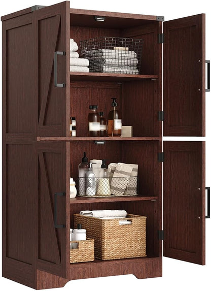 Treocho Farmhouse Bathroom Floor Cabinet - Image 9