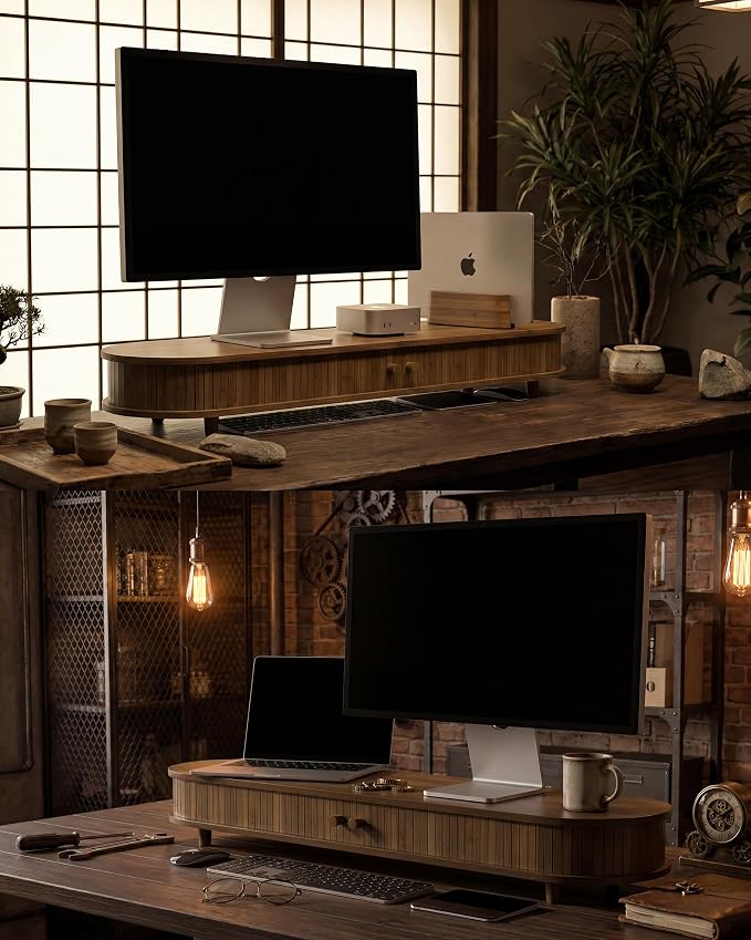 42 Inch Curved Dual Monitor Stand Riser - Image 8