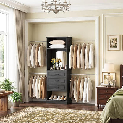 Unikito Closet System, 4FT - 9FT Closet Organizer - Image 6