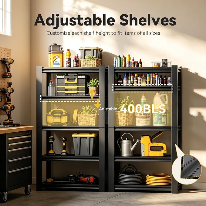 SAWJEC 5-Tier Metal Shelving, Versatile Shelf - Image 6