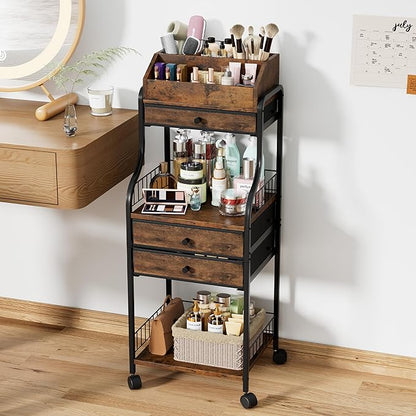 SWTYMIKI Rolling Makeup Organizer Cart - Image 9