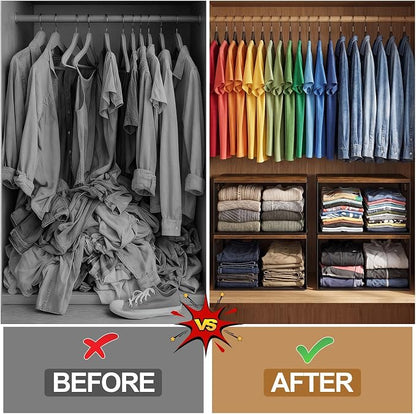 AceOrbit 3 Pcs Widened Stackable Closet Organizers and Storage - Image 4
