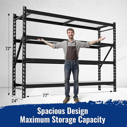 WORKPRO 8000LBS Storage Shelves, Heavy-Duty Metal Shelving Unit, Adjustable - Image 3