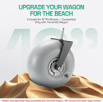 Beach Wagon Wheels Deep Sand and Rough Terrain | Quick-Change Interchangeable - Image 6