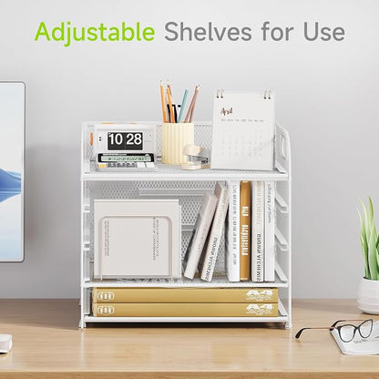 Cawukege 2 Pack 5 Tier Paper Organizer, Letter Tray - Image 2