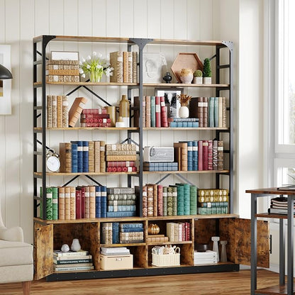 IRONCK Bookshelves 6 Tiers 73.1 inch Tall Industrial Bookshelf - Image 2
