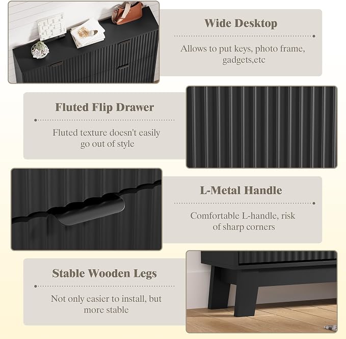 HUANLEGO Shoe Cabinet Storage for Entryway - Image 5