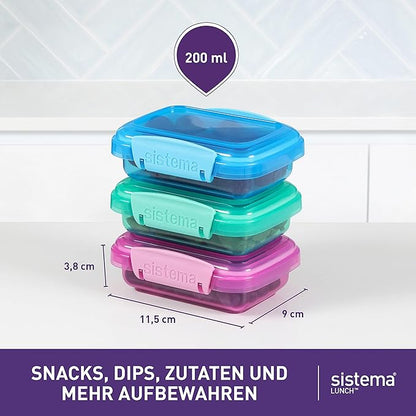 Sistema Lunch Collection Food Storage Containers, 6.7 oz./0.2 L - Image 3