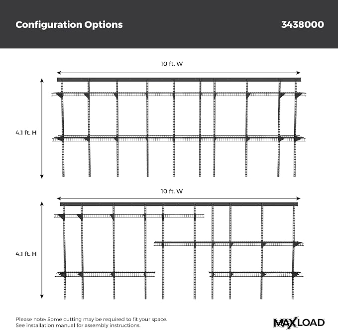 ClosetMaid MaxLoad Heavy Duty Wall Shelf Kit - Image 5
