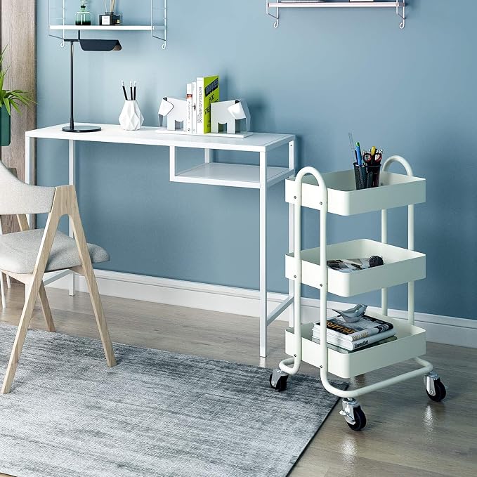 Metal Rolling Cart, 3-Tier Metal Rolling Cart - Image 7