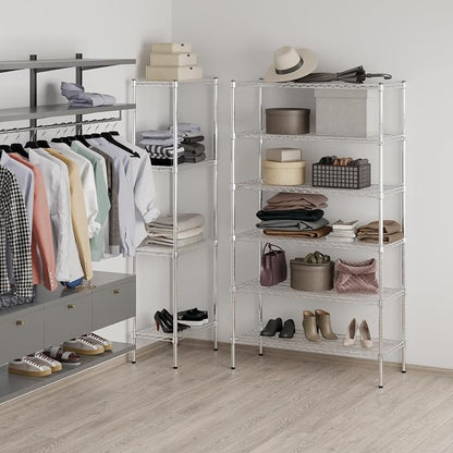 18" Deep x 42" Wide x 74" Height Wire Shelving Kit | 6-Tier | NSF Commercial - Image 7