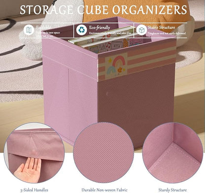 homyfort Cube Storage Organizer Bins, 12x12 Inch Fabric Bins - Image 3
