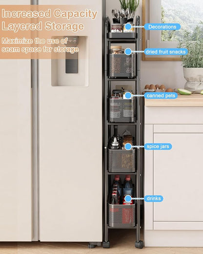 UMDONX Slim Storage Cart 5 Tier - Image 7