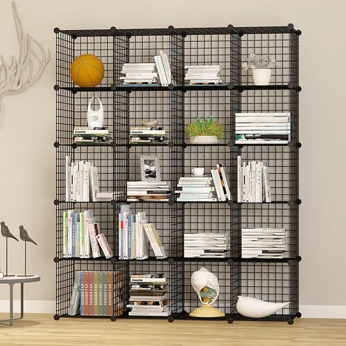 UNICOO - 14 * 14 inch Big Cube Multi Use DIY 20 Cube Wire Grid Organizer - Image 2