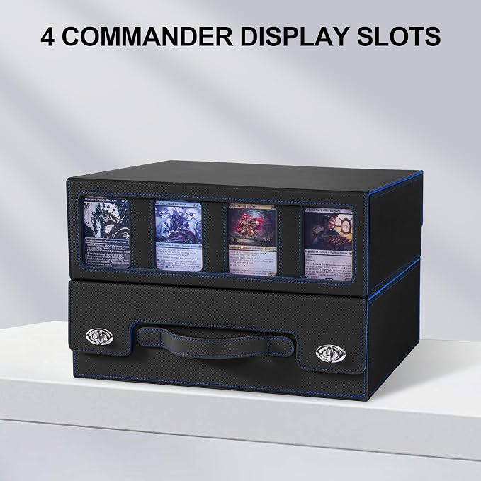Trading Card Storage Box with Portable Handle, 3000+ MTG Storage Box with 4 - Image 7