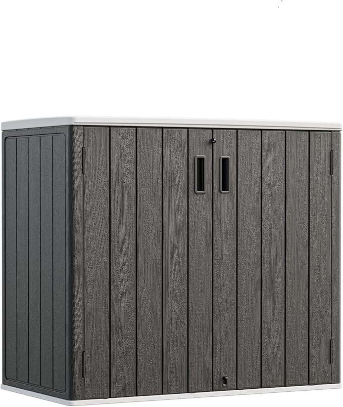 HOMSPARK Outdoor Storage Shed Weather Resistance, Patio Storage Cabinet by HOMSPARK