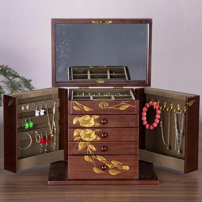 Wooden jewelry case Jewelry Box - Image 8