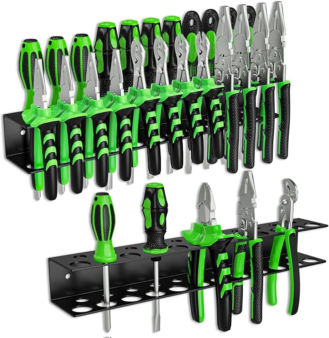 Screwdrivers Pliers Holder Wall Mount, Heavy Duty Metal Utility Storage Rack by TUSPEU