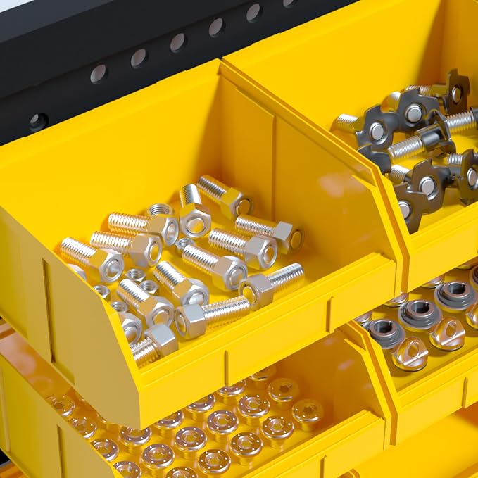 KJE 30PCS Wall Mounted Storage Bins, Plastic Tool Organizer - Image 5