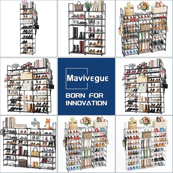 Mavivegue 9 Tiers Tall Shoe Organizer - Image 7