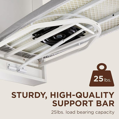 Ivation Wall-Mounted Swivel Ironing Board Cabinet, Foldable Ironing Storage - Image 3